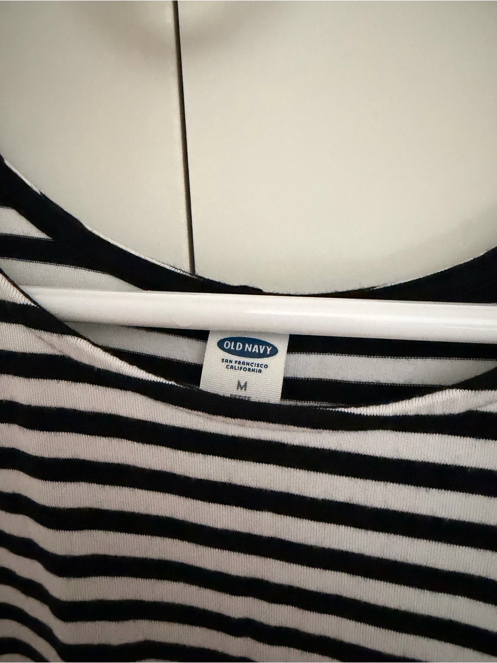 Old Navy Black and White Striped Tank Dress - Picture 3 of 3